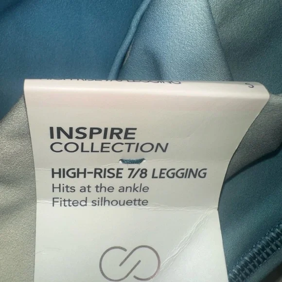 New Size S Blue White CALIA Women's Inspire High Rise 7/8 Legging Small - Picture 2 of 6
